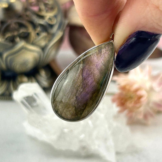 Labradorite Teardrop Pendant