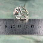 Large Size Rose Quartz Ring