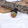 Unakite Stone Cord Necklace