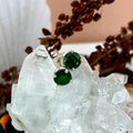 Vibrant Green Crystal Earrings