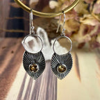 Citrine Unique Design Earrings