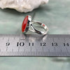 Bright Red Crystal Ring