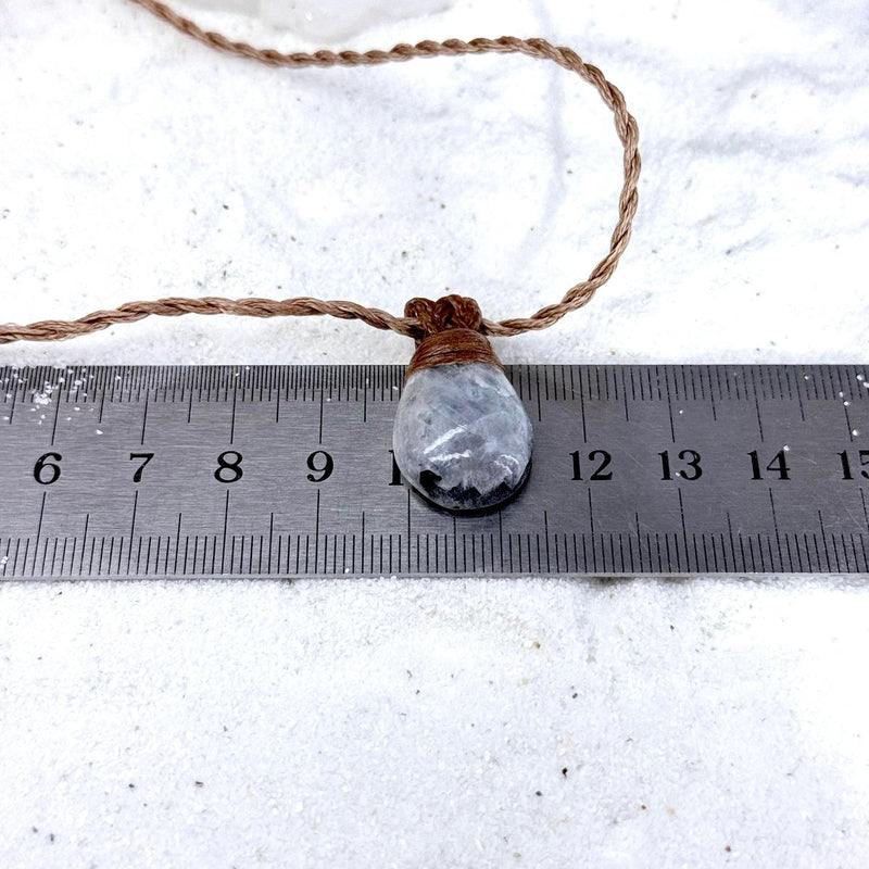 Rainbow Moontone Cord Necklace