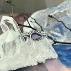 Blue Gemstone Sterling Silver Ring