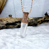 Natural Crystal Point Cord Necklace