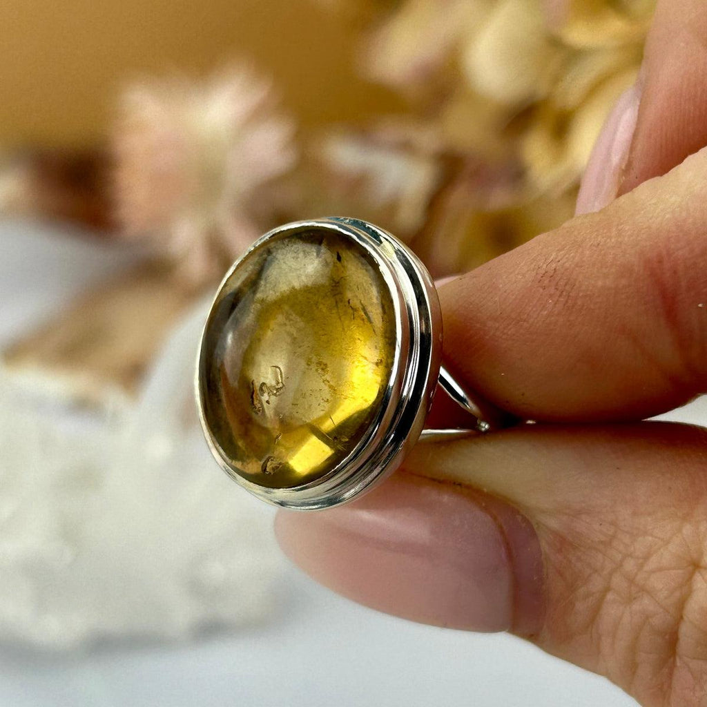Large Size Citrine Ring