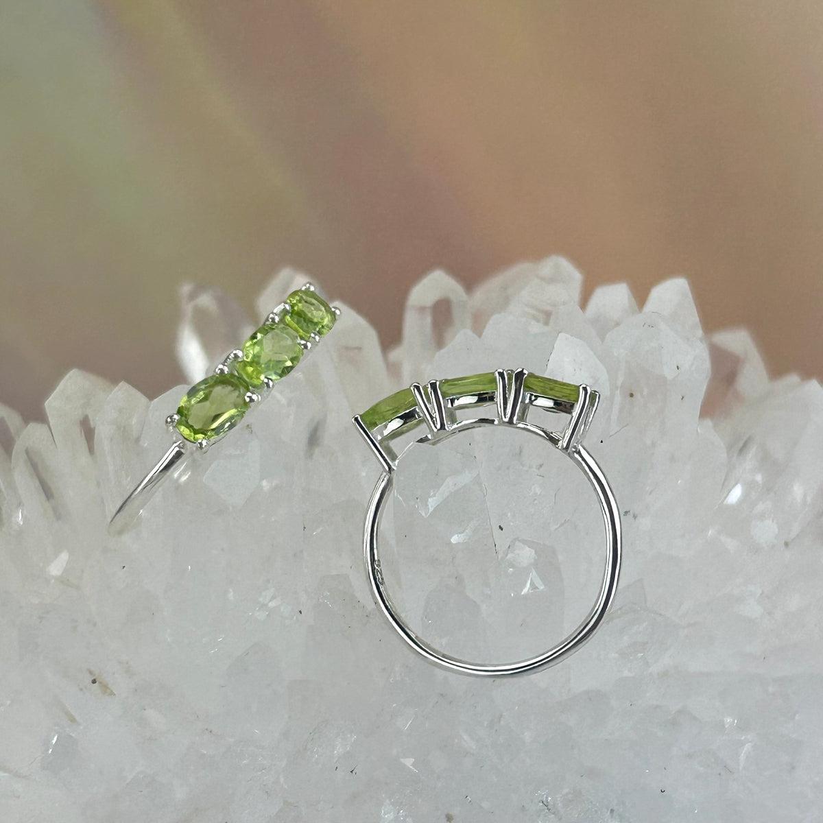 Oval Three Stone Ring
