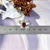 Garnet Emerald Cut Ring
