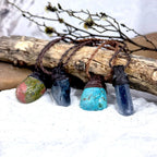 Crystal On Leather Necklace