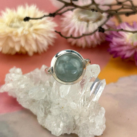 Aquamarine Dome Ring
