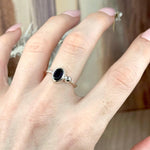 Assorted Gemstone Oval Twist Band Rings
