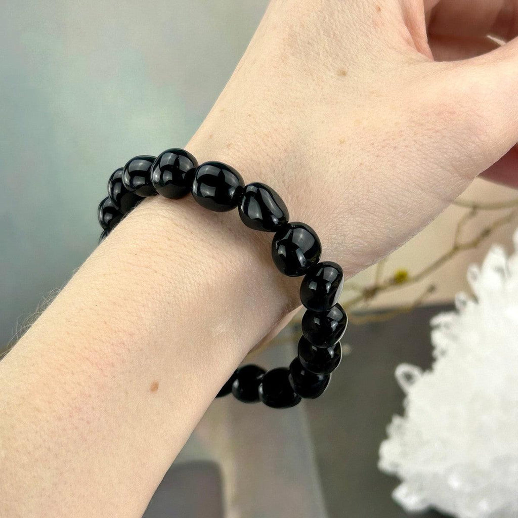Black Obsidian 8mm Bead Bracelet