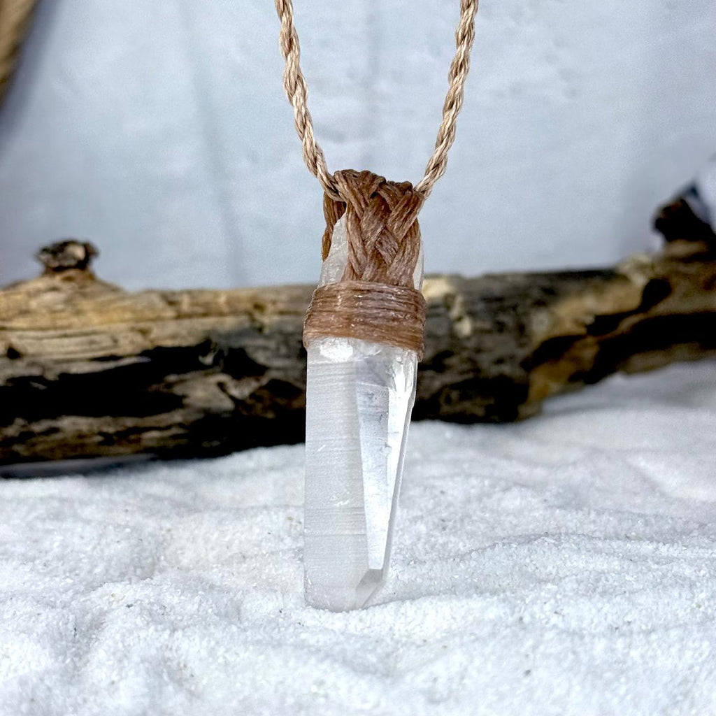 Lemurian Quartz Point Necklace