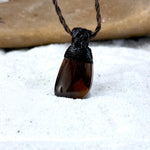 Boulder Opal & Leather Cord Talisman Necklaces