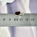 Garnet Emerald Cut Pendant