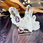 Amethyst In Sterling Silver Earrings