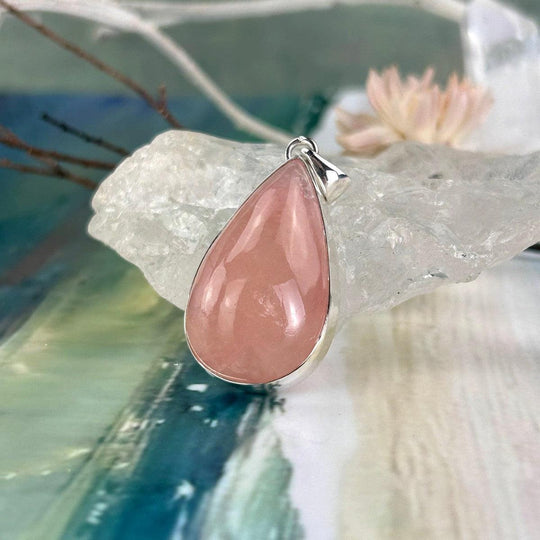 Morganite Teardrop Pendant