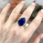 Bright Blue Crystal Ring