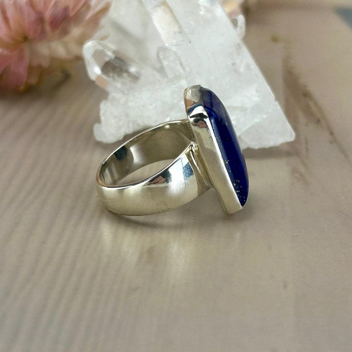 Lapis Lazuli Rectangle Ring