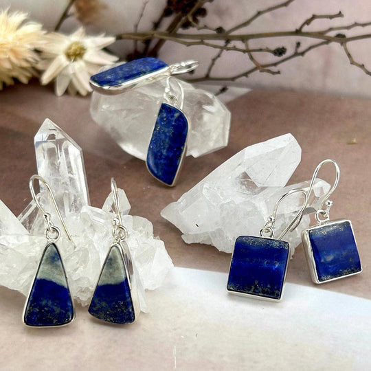 Lapis Lazuli Assorted Shape Drop Earrings