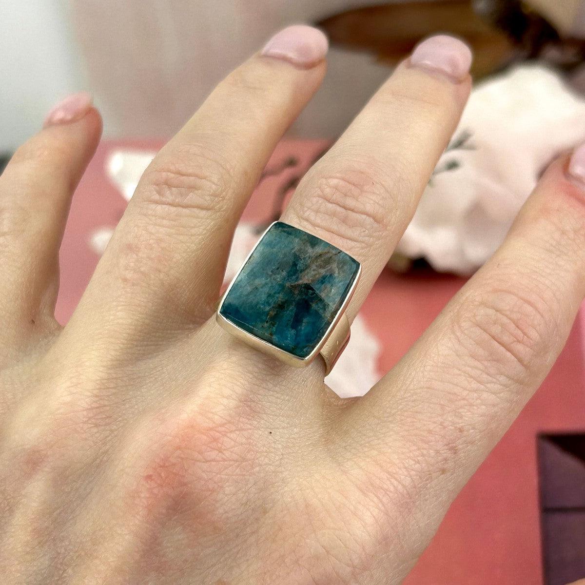 Apatite Sterling Silver Ring
