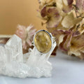 Polished Citrine Stone Ring
