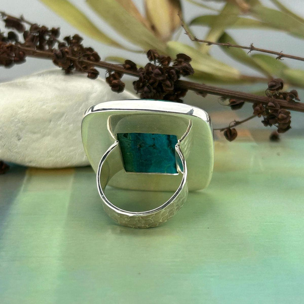 Large Square Crystal Ring