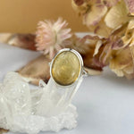 Real Citrine Silver Ring