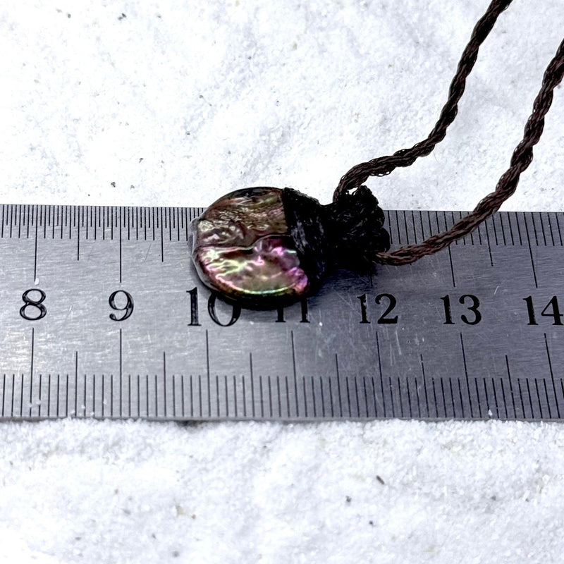 Freshwater Pearl & Leather Cord Talisman Necklaces