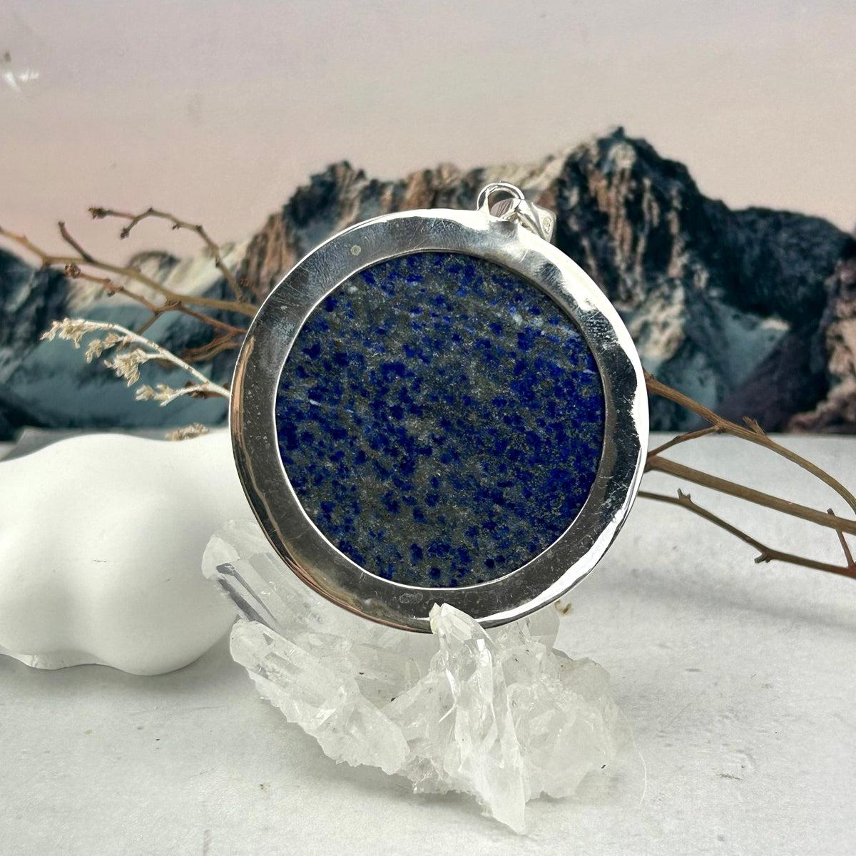 Blue And White Stone Pendant