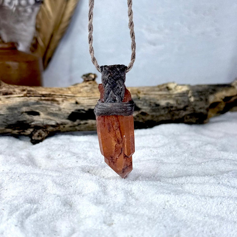 Tangerine Lemurian Quartz Point