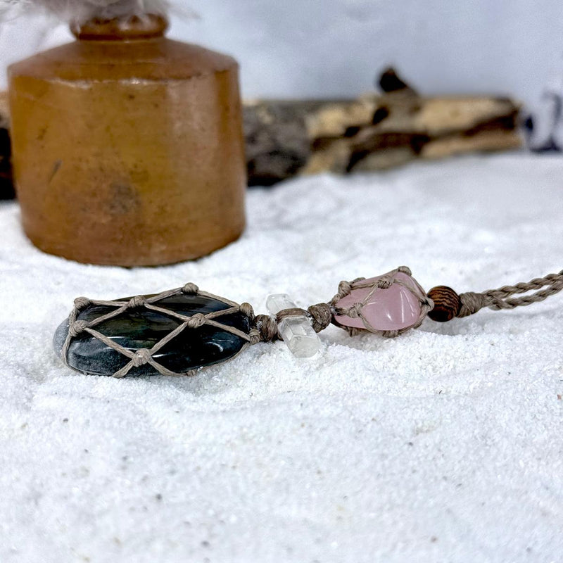 Bohemian Cord Crystal Necklace