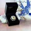 Gemstone With Golden Rutile Ring