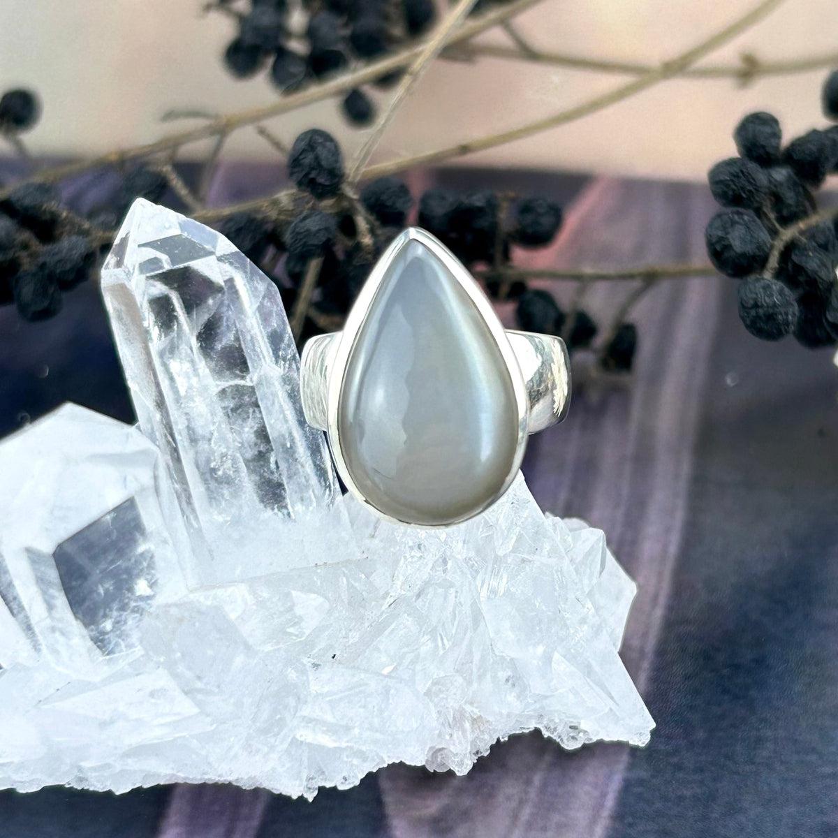 Grey Cat's Eye Moonstone Jewellery