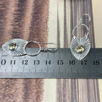 Citrine Leaf Drop Earrings