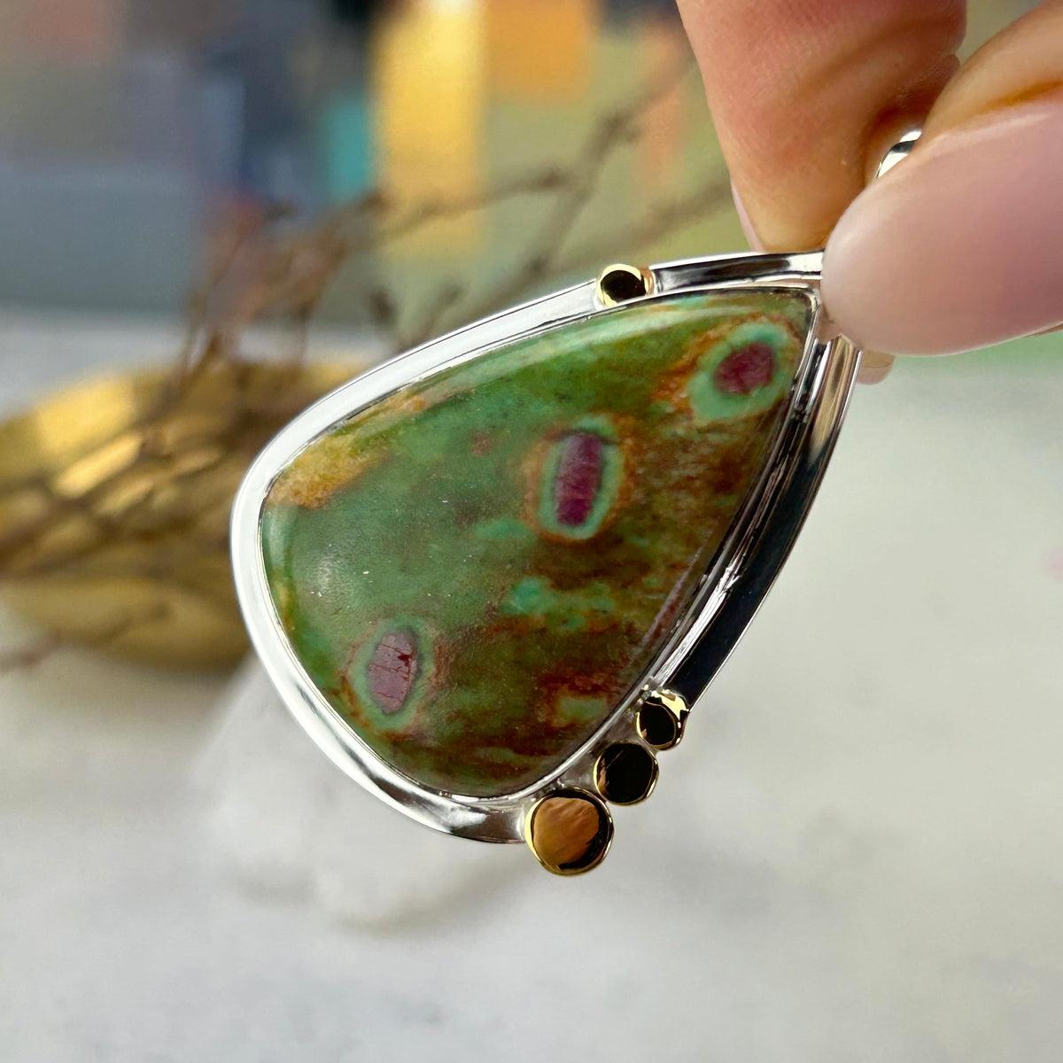 Peacock Feather Pattern Crystal
