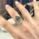 Women's Crystal Teardrop Ring