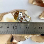 Natural Citrine Silver Ring