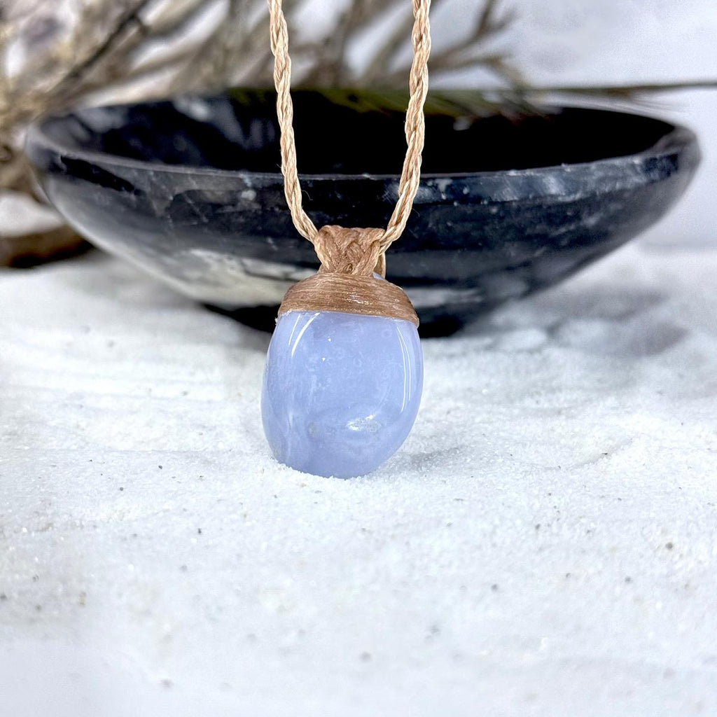 Agate On Leather Cord
