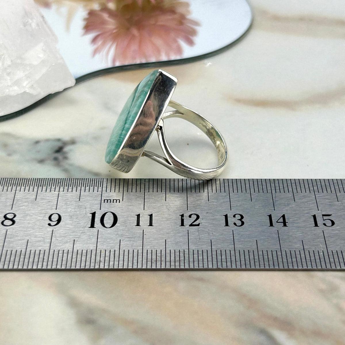 Amazonite Sterling Silver Ring