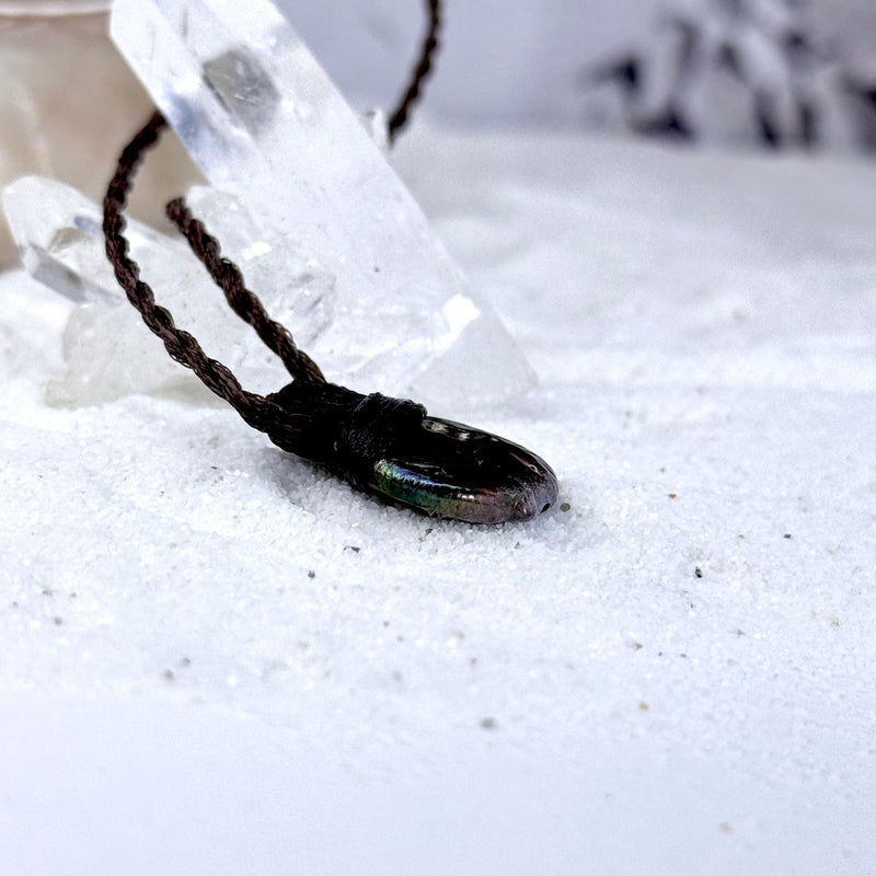 Freshwater Pearl & Leather Cord Talisman Necklaces