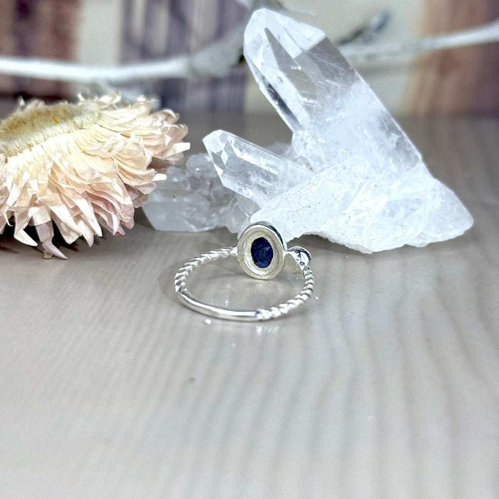 Assorted Gemstone Oval Twist Band Rings