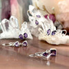 Amethyst Delicate Drop Earrings