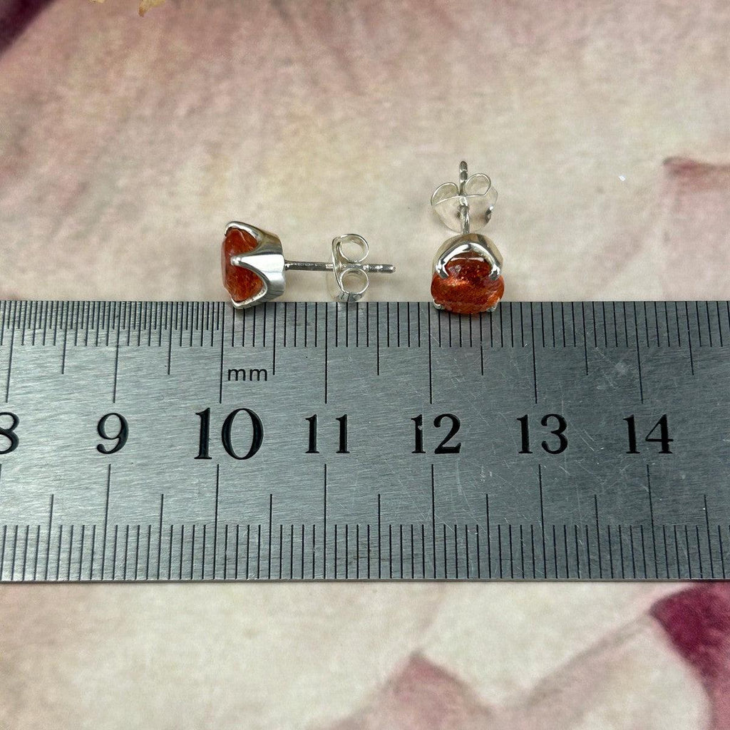 Sunstone Silver Studs