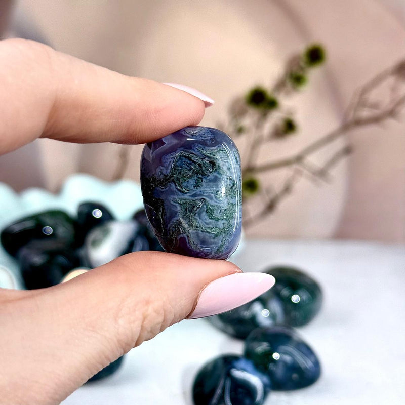 Blue And Green Tumbled Stone