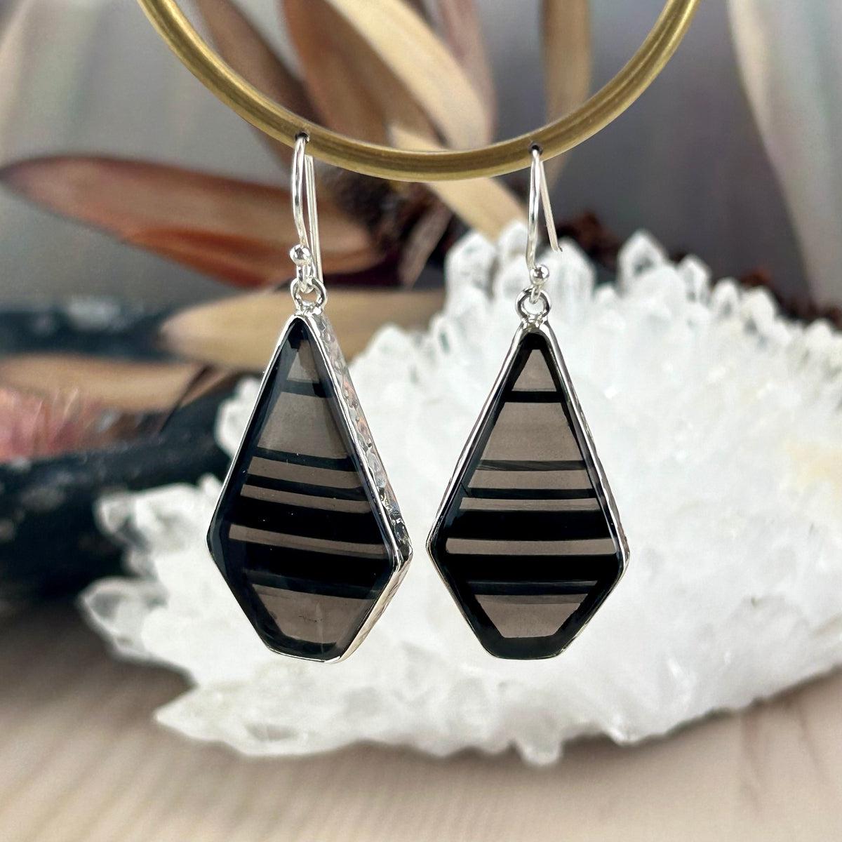 Banded Crystal Earrings