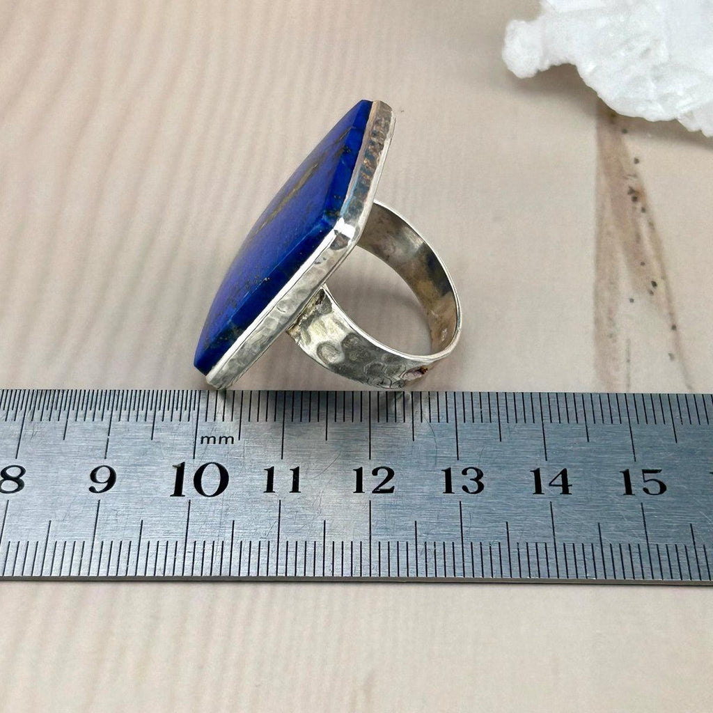 Vibrant Blue Crystal Ring