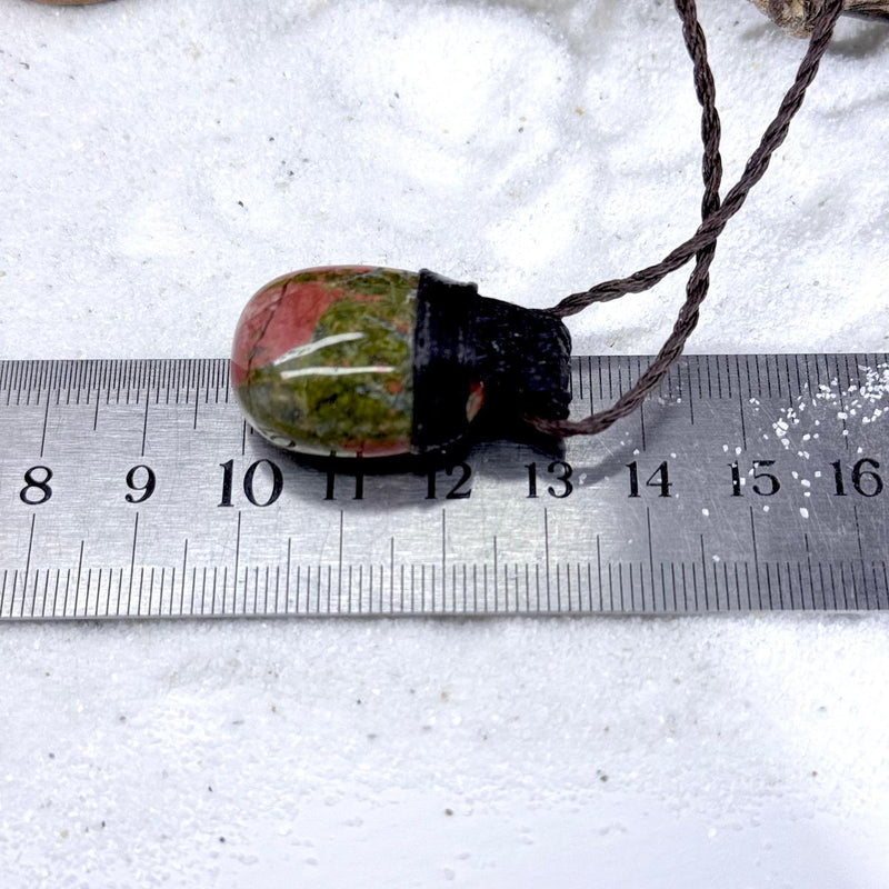 Men's Unakite Stone Necklace