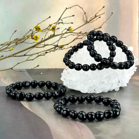 Black Obsidian 8mm Bead Bracelet