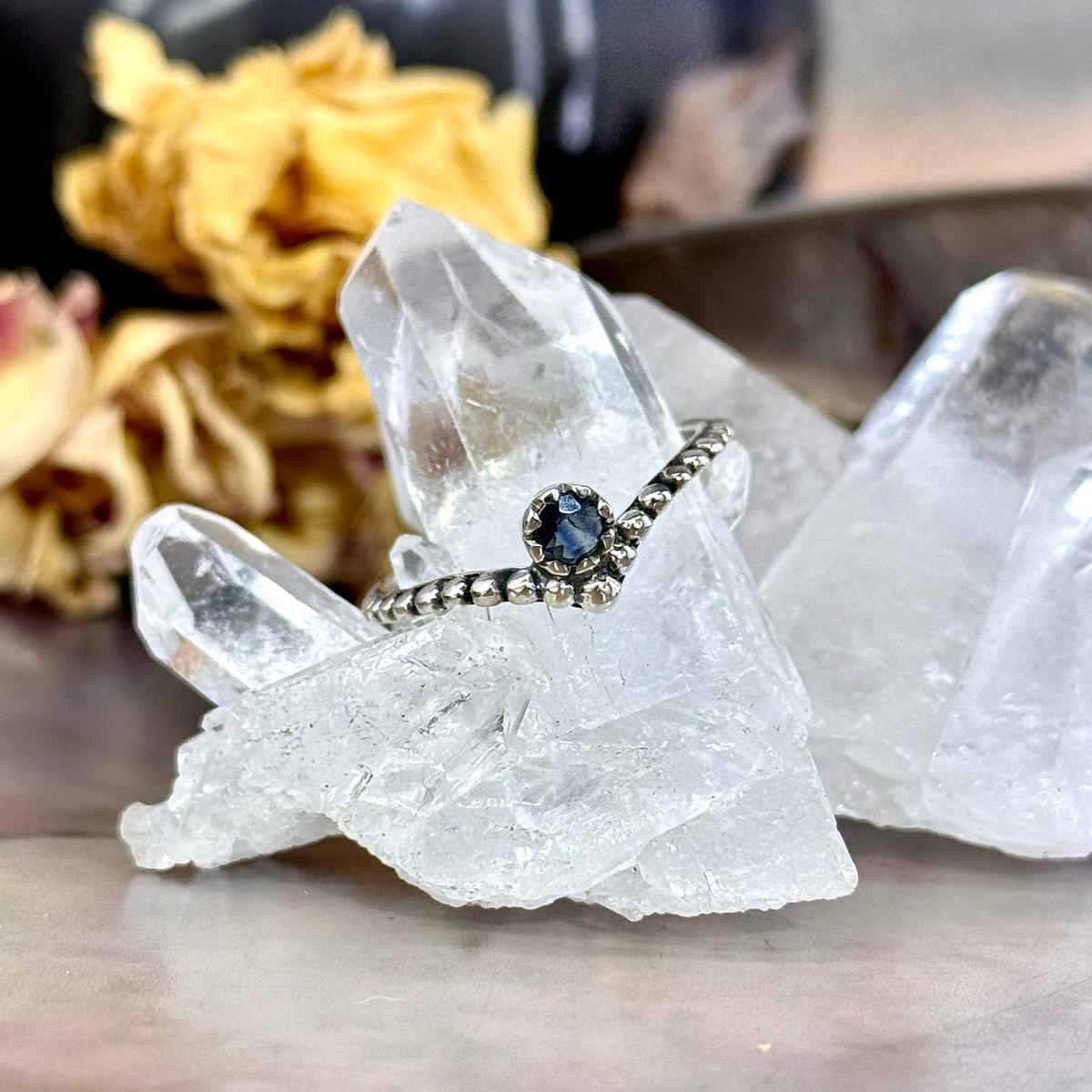 Sapphire V Ring